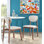 Chaise de salle à manger rembourrée Elle Decor Coralie