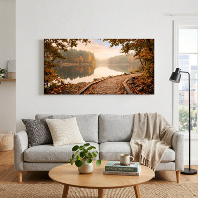 «Autumn Lake», ensemble de 1 reproduction d'art sur toile