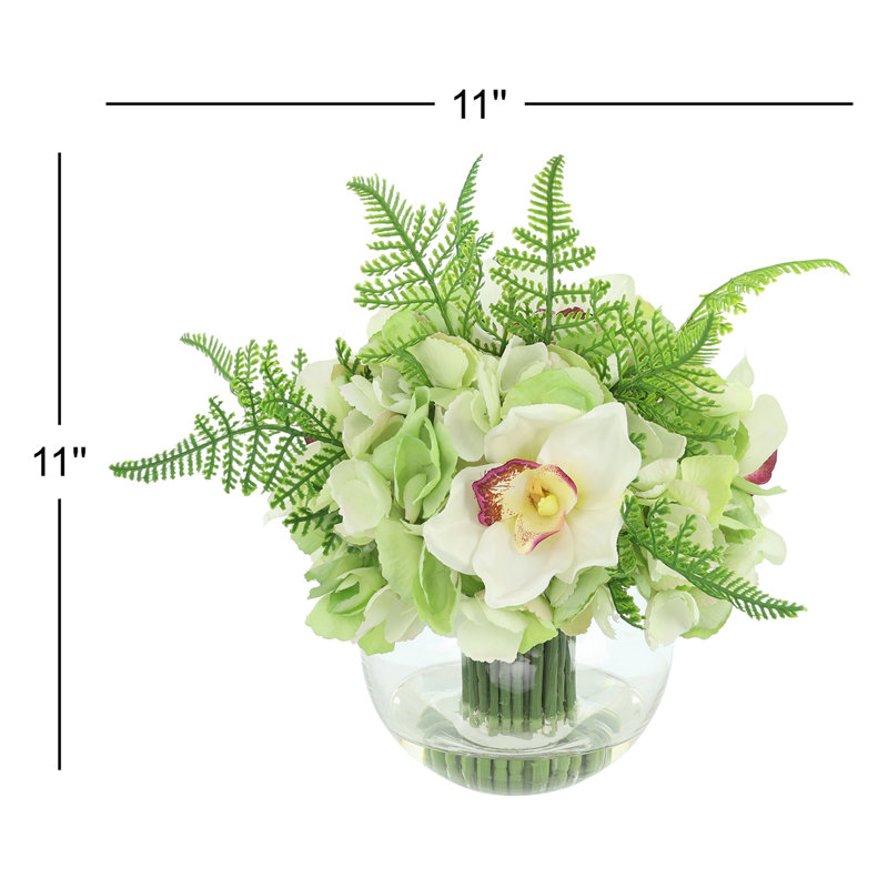 Hydrangea and Orchid Arrangement