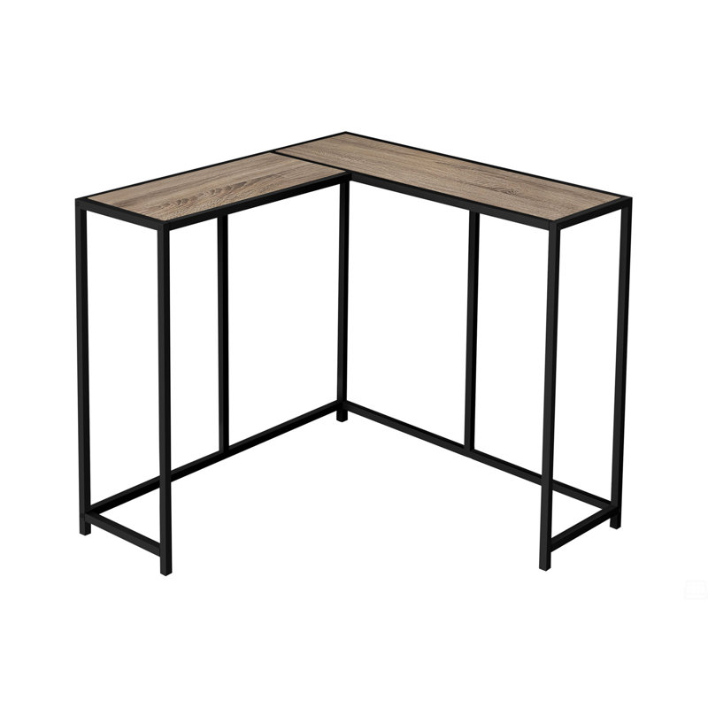 Corner Table Console Table, Taupe