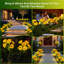 Tournesol, lumières solaires décoratives de jardin, lumières solaires artificielles à DEL, décoration extérieure imperméable à l'eau pour allée de patio