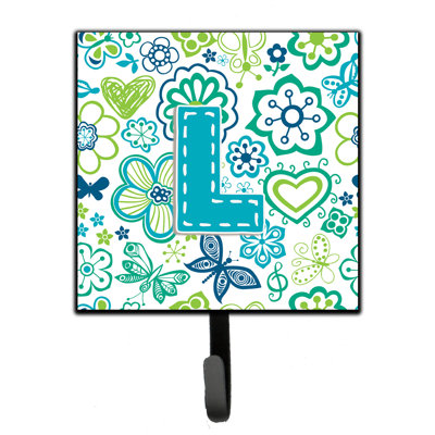 Crochet mural fleurs et papillons