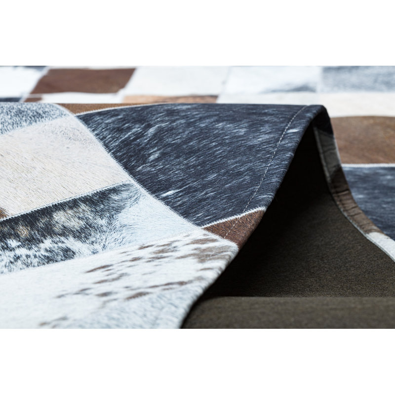 Conanso Patchwork Area Rug, Rectangle 120 x 170cm
