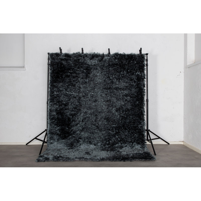 Analia Solid Colour Shag Area Rug, Rectangle 160 x 230cm