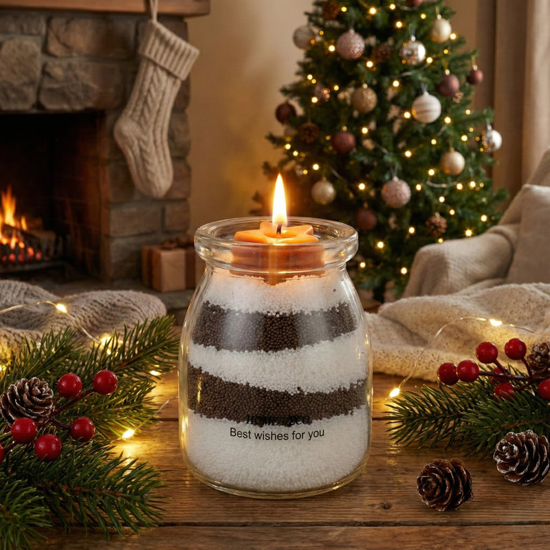 Wax Melt with Glass Holder, Gingerbread Man