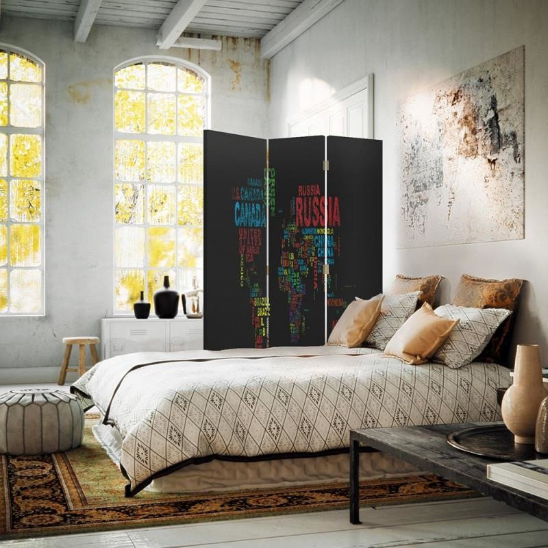 Abbiegale Folding Room Divider, 110cm H x 150cm W x 2.2cm D, 3