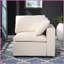 Canapé modulaire moderne en chenille beige - Orienté à droite, structure en bois massif, reconfigurable pour le salon-1646446698