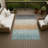 Machine Washable Indoor/Outdoor Chantille ACN2752 Striped Rug-856995440-856995439