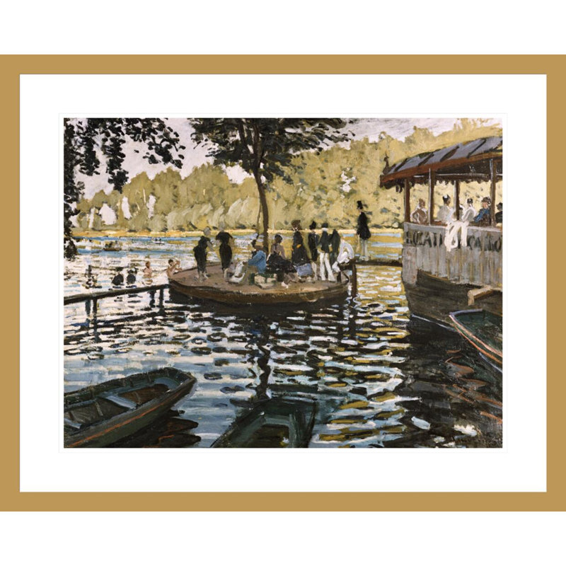La Grenouillère par Claude Monet, impression giclée sur cadre, H 23,5 po x l 29,1 po