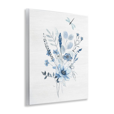 «Blue Soft Wildflowers», art mural par Janet Tava