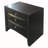 Black 2-Drawer Nightstand With Tray