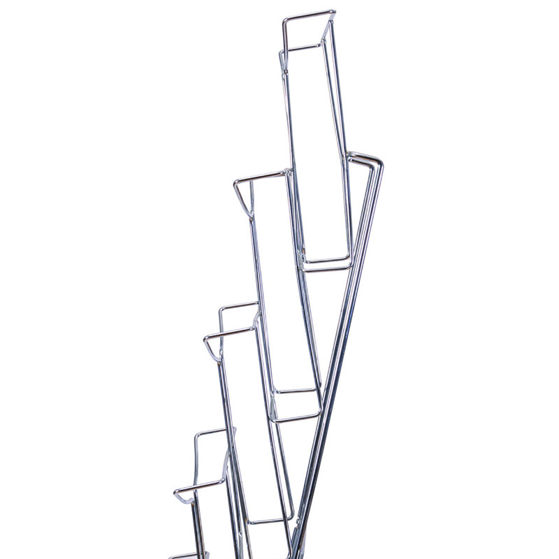 112Cm H Metal Magazine Rack, 112cm H x 78cm W x 4cm D