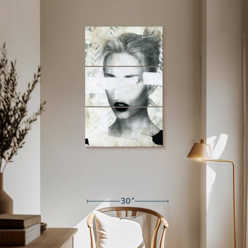 Leisha déchiré I, H 57 po x l 36 po