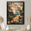 Orange, corail, blanc, poisson koi, merveille - aquariums, art mural, salon-136104353-106110716