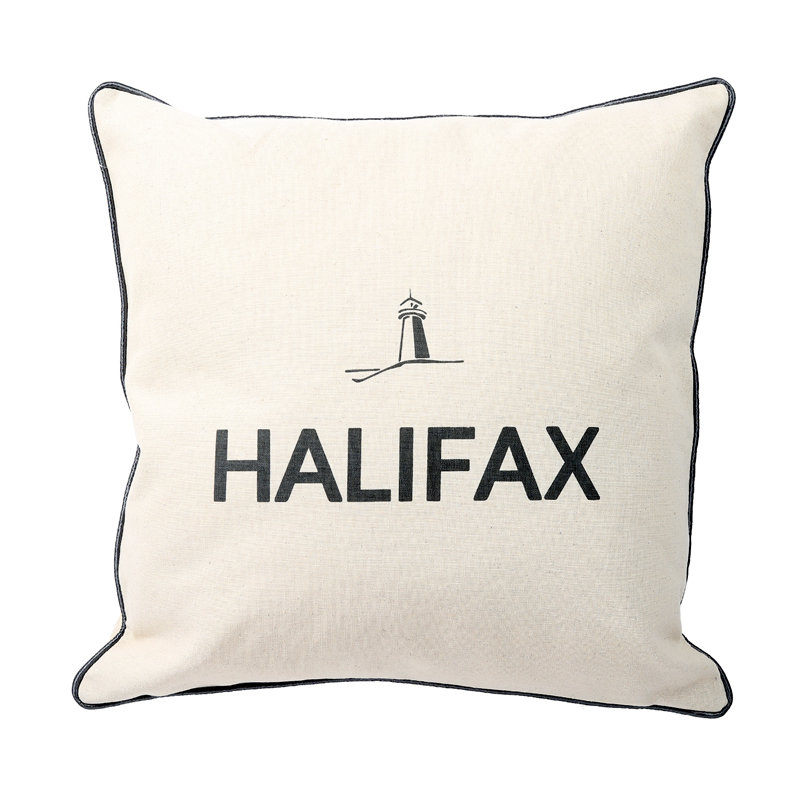 O Canada Cities - Halifax Square Throw Pillow, Feathers