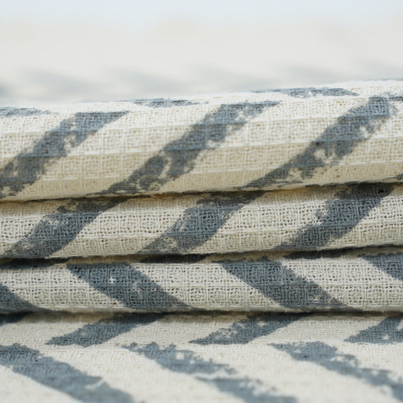 Hand Block Print Cotton Waffle Hand Towels - Perfect Blend of Style & Functionality for Your Bathroom "Jheel"