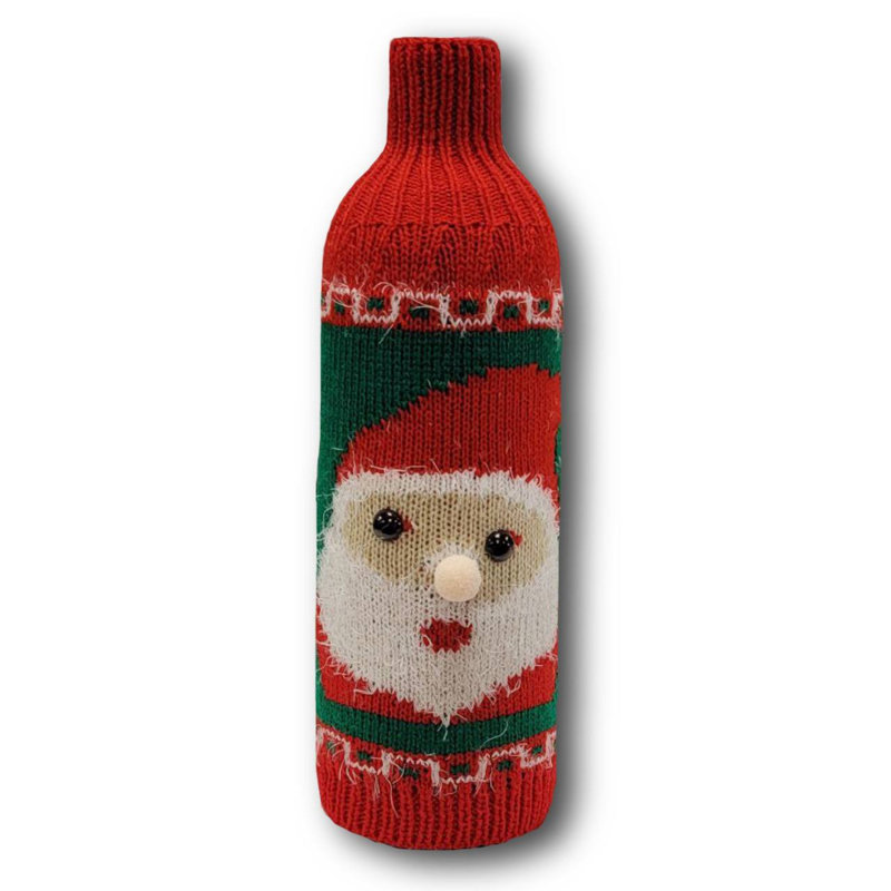 Couvre-bouteille de père Noël F07M5-7F