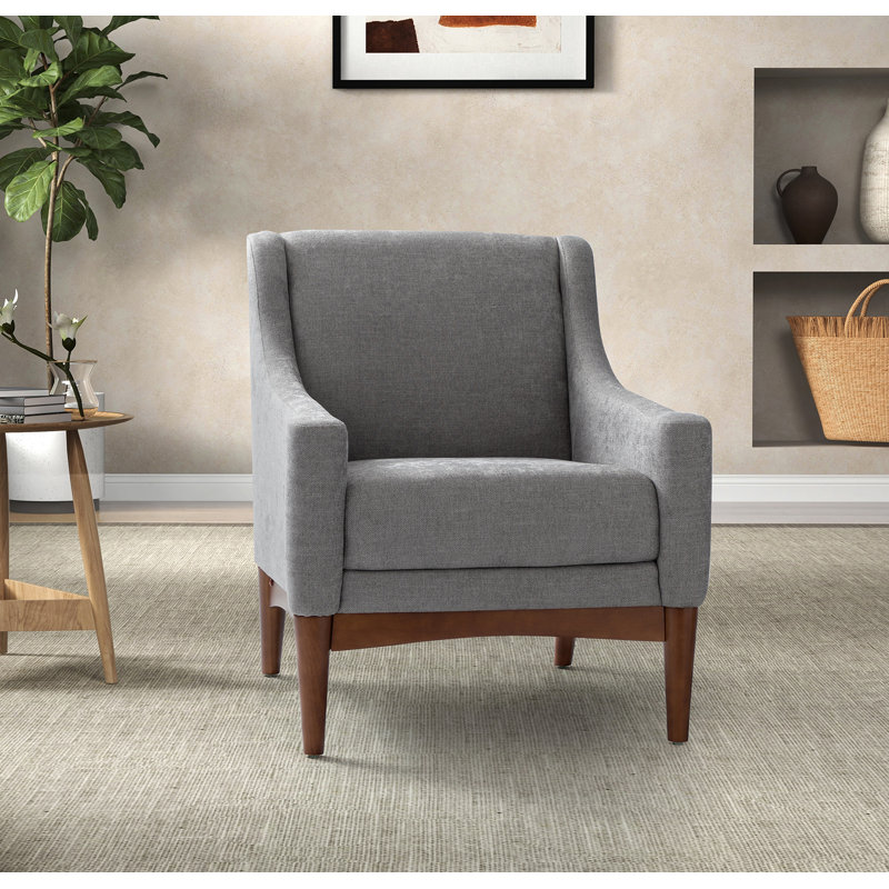 Skrolan Upholstered Armchair, Grey
