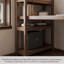 Simple Solid Wood Pine Burlywood Rectangle Desk-968534341