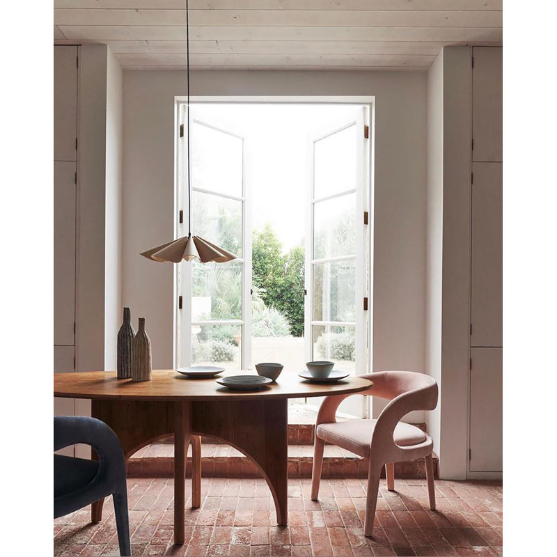 Delfina 1-Light Single Pendant, Ash, 5.9" H x 23.6" W x 23.6" D