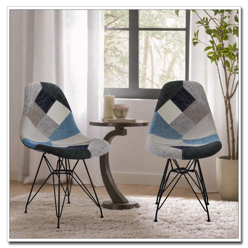 Patchwork Accent Chair Dining Armchair
