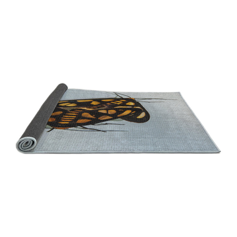 Tapis décoratif brun Jarrard, Rond 6 pi