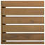 Table de bout en C en bois d'acacia brun pour canapé