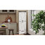 Armoire de rangement 71 po avec 2 portes, blanc