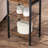Table de chevet 1 tiroir en acier brun-86787626