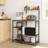 Alviso 35.4 in. W Steel Standard Baker's Rack with Microwave Compatibility with Wine Bottle Storage