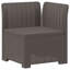  Garden Sofa Rattan Look PP Outdoor Seating Contemporary Furniture Couch-1503693072