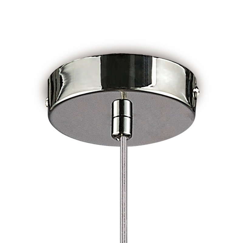 Yareli 1 - Light Polished Chrome Teardrop Pendant