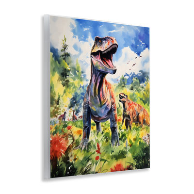 Dinosaurs in Natural Field, plaque murale, design par Creative Studio