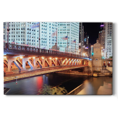 Chicago River Vi sur impression sur toile