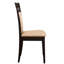 2 chaises rembourrées beiges, style salle à manger de 2 pièces, moderne