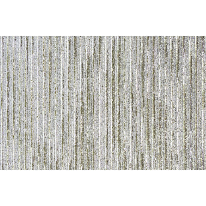 Area Rug in Silver/Gray/Ivory, Rectangle 6' x 9'