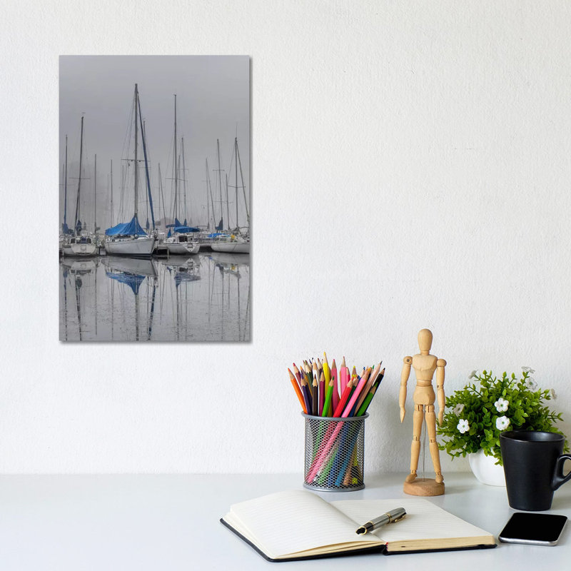 Sailing Boats by Andy Amos - Wrapped Canvas Print, 20.32 cm H x 30.48 cm W