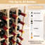 Sirias Solid Wood Wine Bottle Rack Yellow