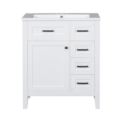 Armoire de salle de bain avec tiroirs