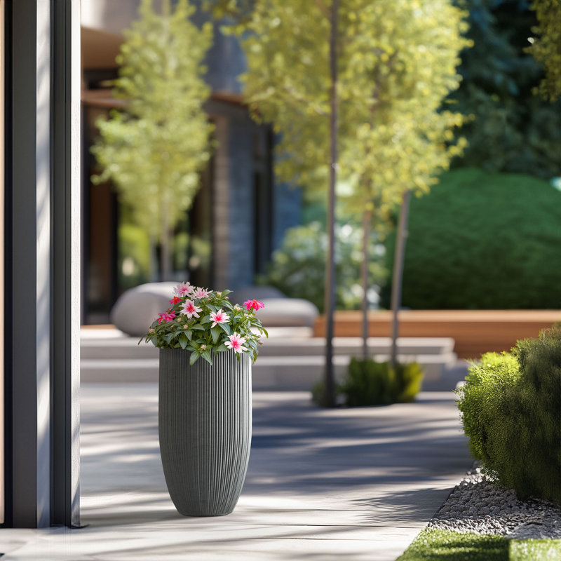 Derron Handmade Pot Planter, Stone Finish