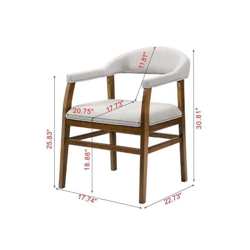 Gild Dark Walnut Finish Side Chair (Set-2)