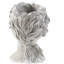 Pot à fleurs 8,9 x 7,9 x 11,6 po, gris, et floral-741136522