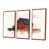 Toile avec cadre flottant brun