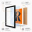 Capital R Typography - Framed Print-459029381-459029387