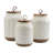 On the Counter 3PC Ziggy Canisters With Acacia Wood Lid