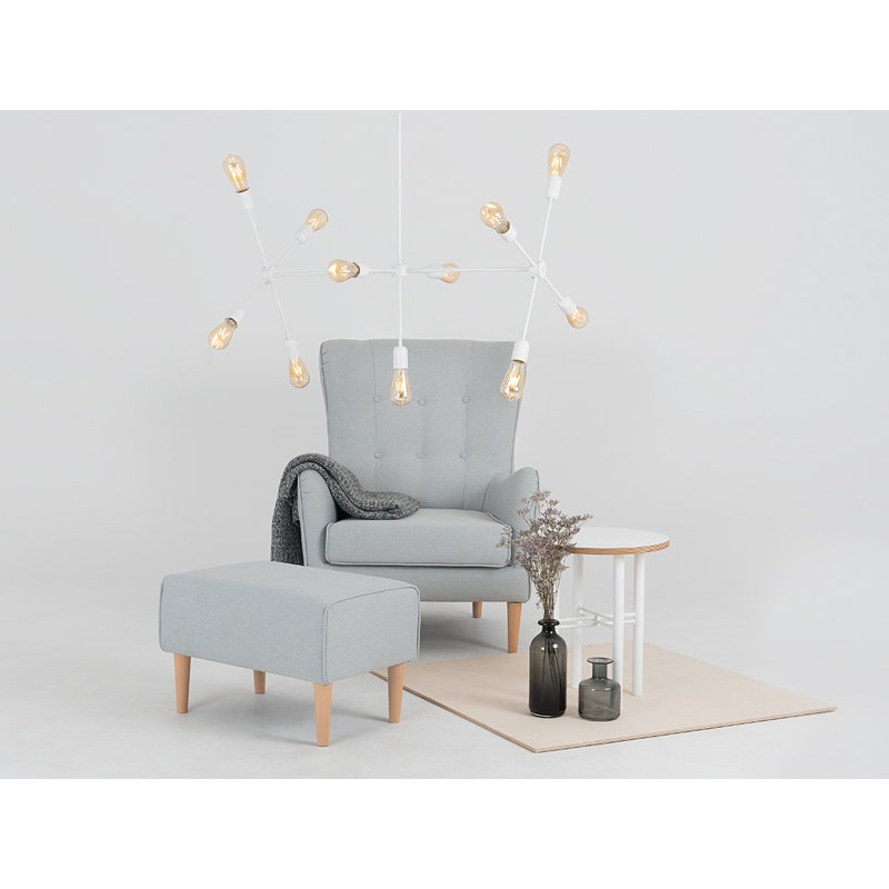 Triso 11 - Light Unique/Statement Pendant, White