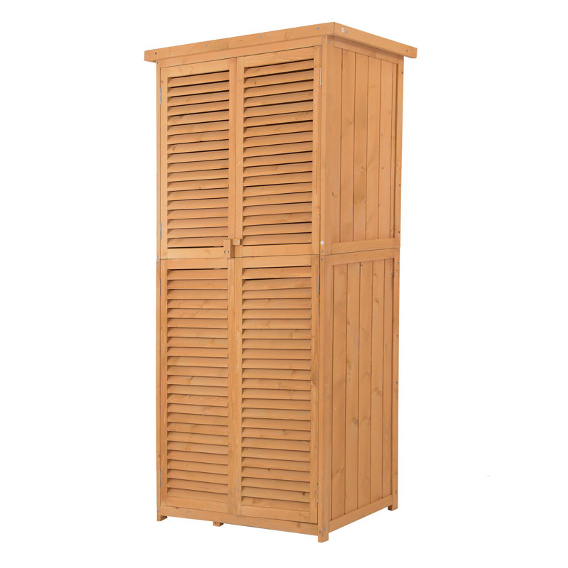 3 ft. W x 2 ft. D Solid Wood Vertical Storage Shed