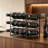 Three Tier Tabletop Stackable Wine Rack for Countertop, Kitchen, Bar, Pantry, and Wine Cellar Storage