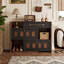 Armoire de rangement rétractable de style français