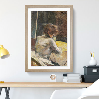 Waiting by Henri de Toulouse-Lautrec - Picture Frame Painting